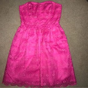lily pulitzer strapless dress
